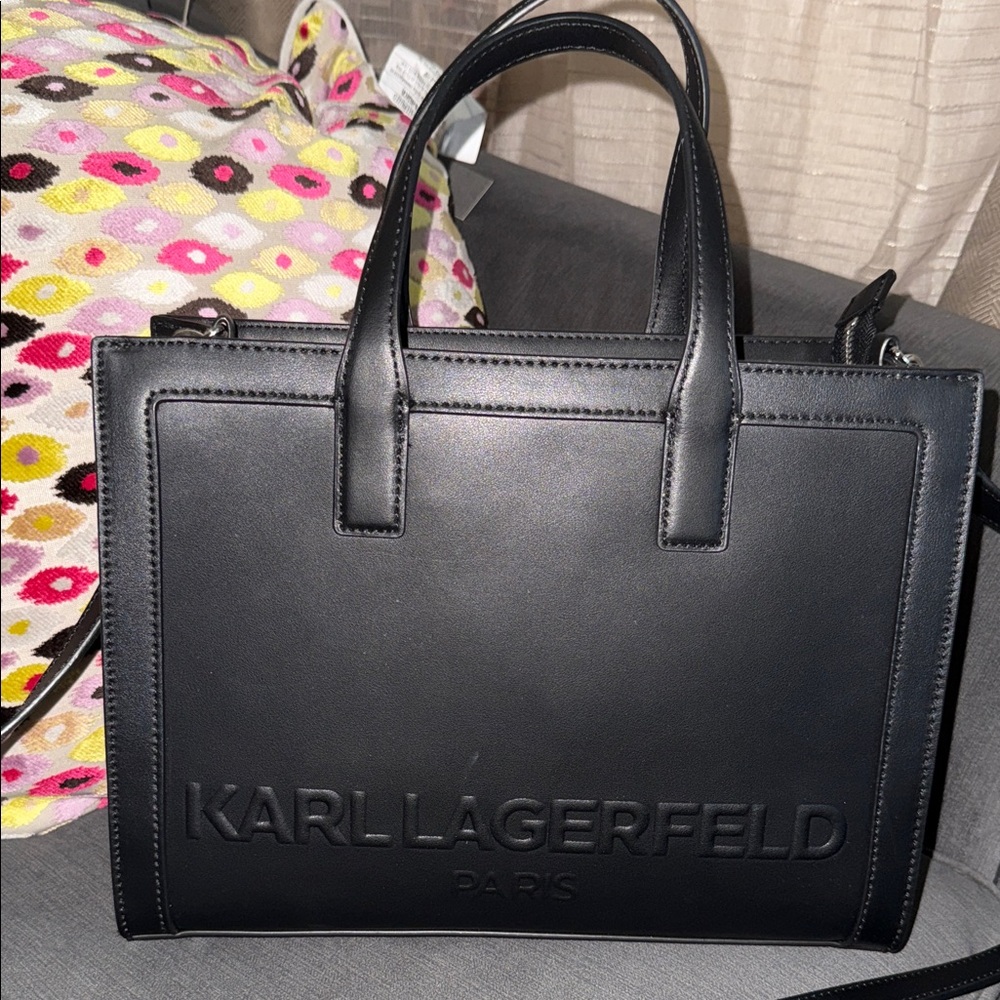 Karl Lagerfeld Sleek Black Tote